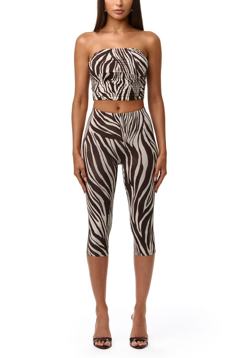 Printed Crop Tube Top, Alternate, color, WILD RIVIERA