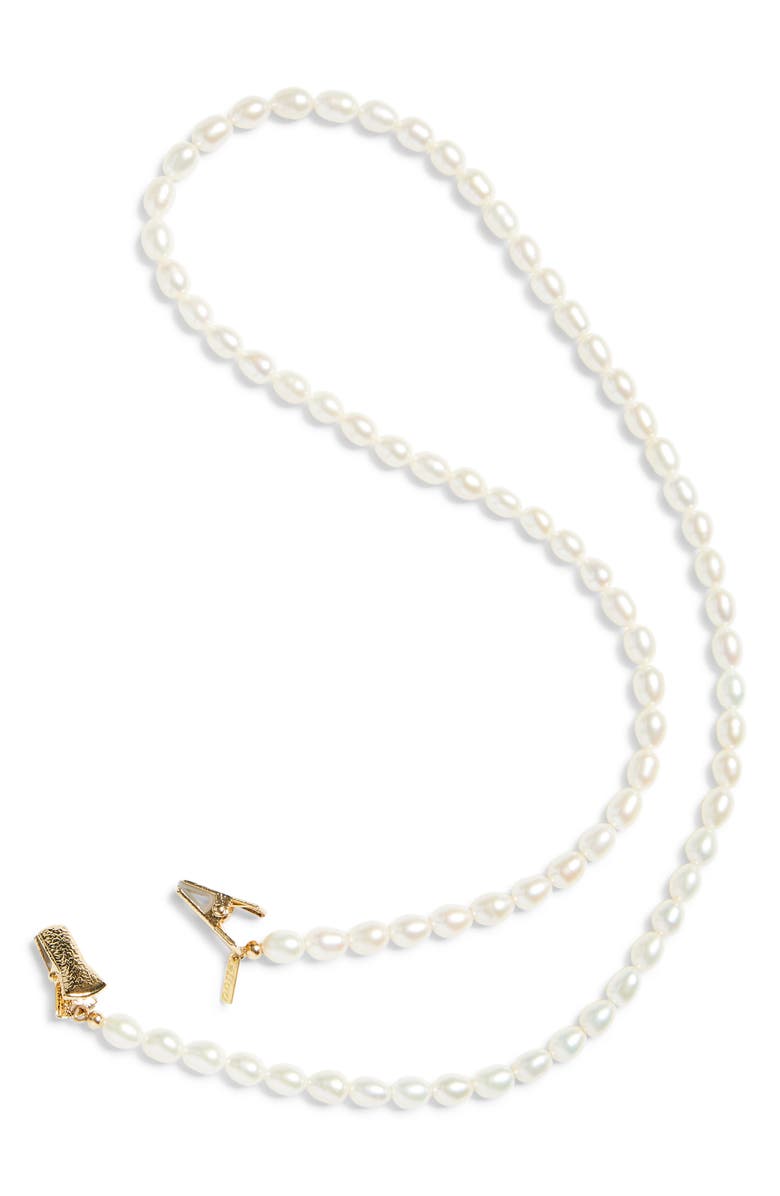 Éliou Samos Freshwater Pearl Sunglasses Chain, Main, color,