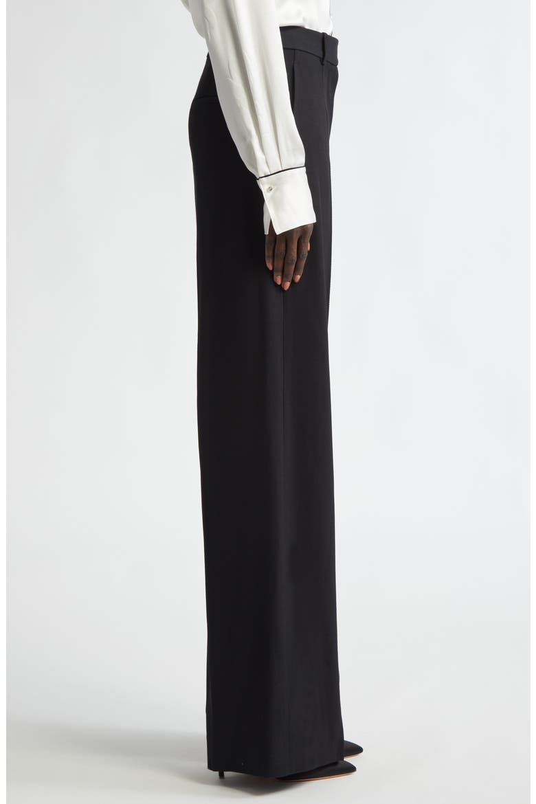 Tailored Wide Leg Trousers, Alternate, color, BLACK