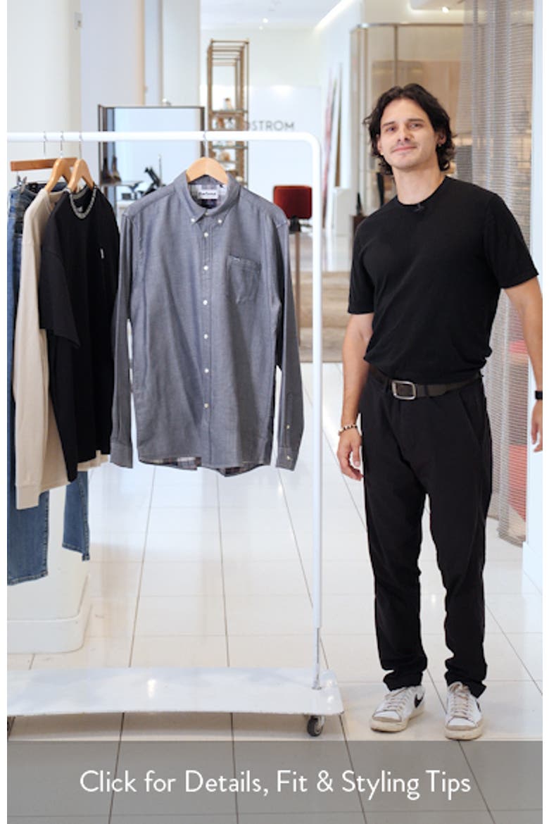 Buckley Tailored Fit Cotton Herringbone Button-Down Shirt video