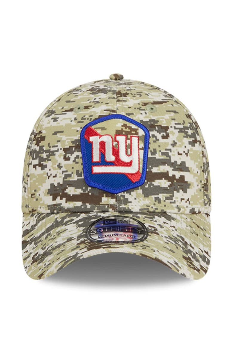 New Era Men's New Era Camo New York Giants 2023 Salute To Service 39THIRTY Flex Hat, Alternate, color,