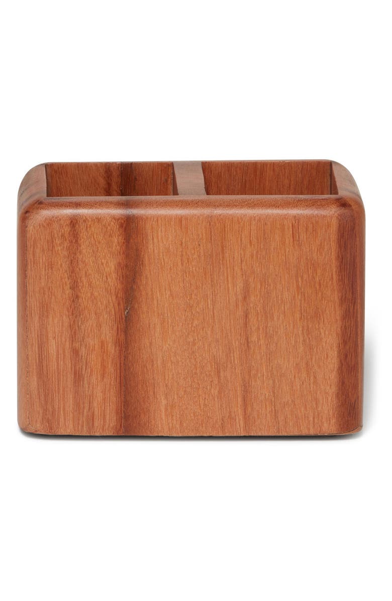 ROSELLI TRADING COMPANY Nature's Home Toothbrush Holder, Main, color, Wood