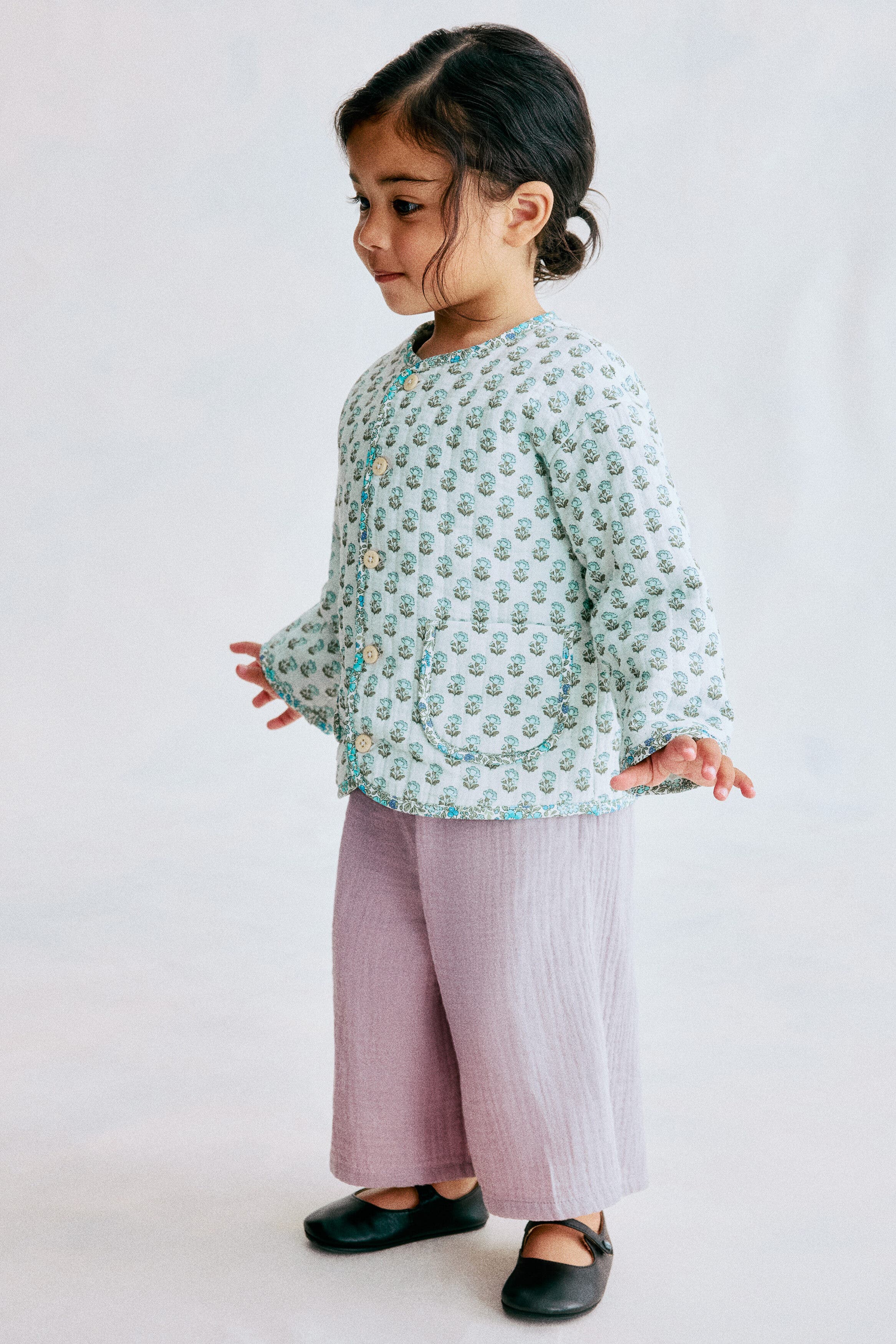 selected Light turquoise/floral