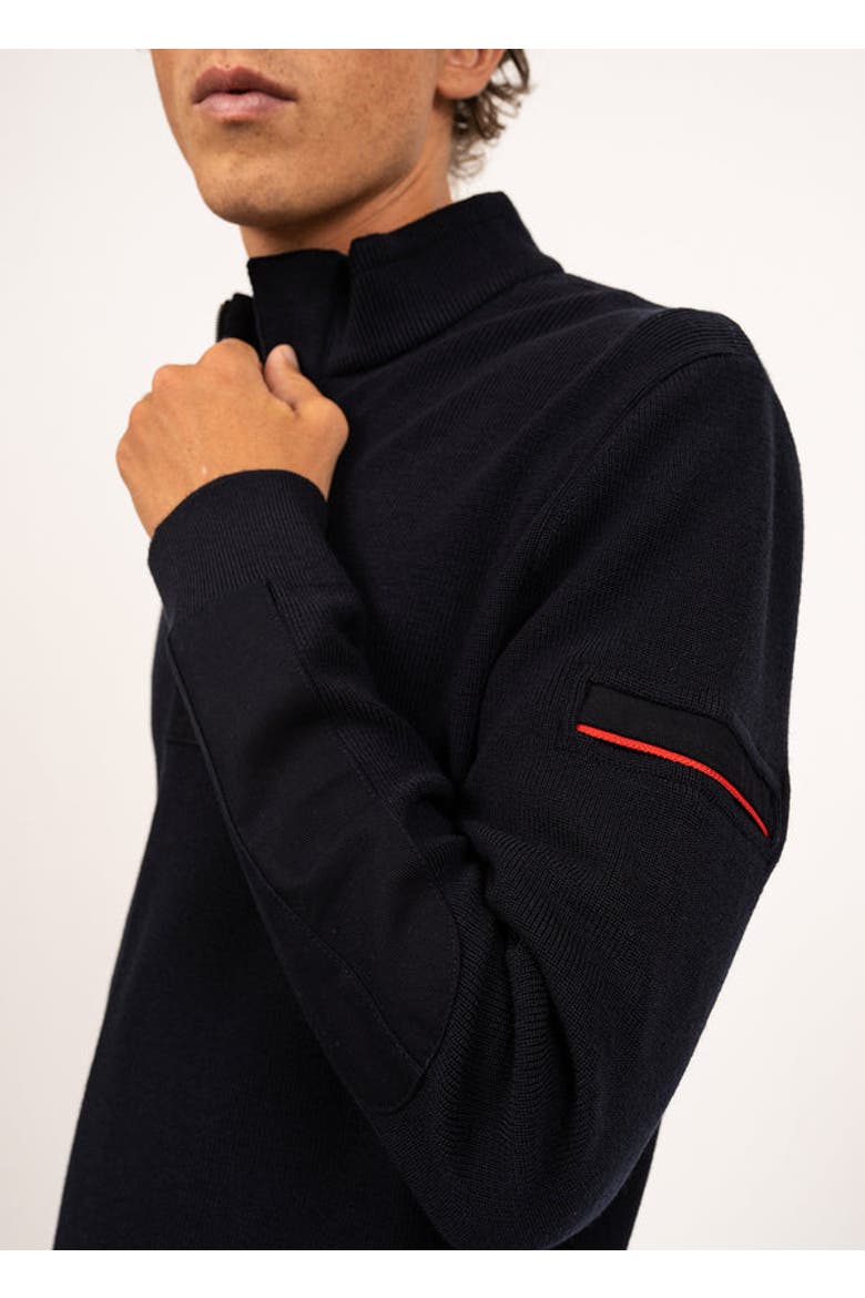 LOUP DE MER II - Quarter Zip Sweater, Alternate, color, Navy