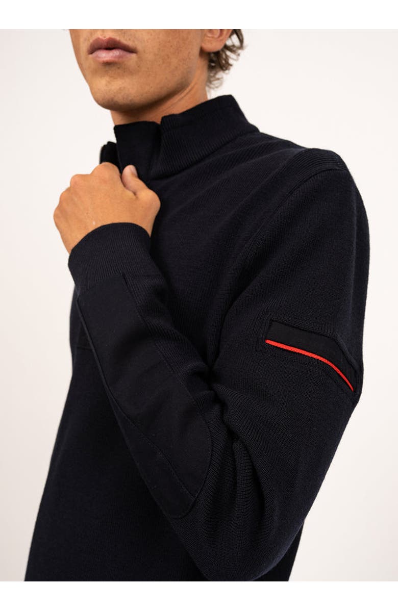 Saint James LOUP DE MER II - Quarter Zip Sweater, Alternate, color, Navy