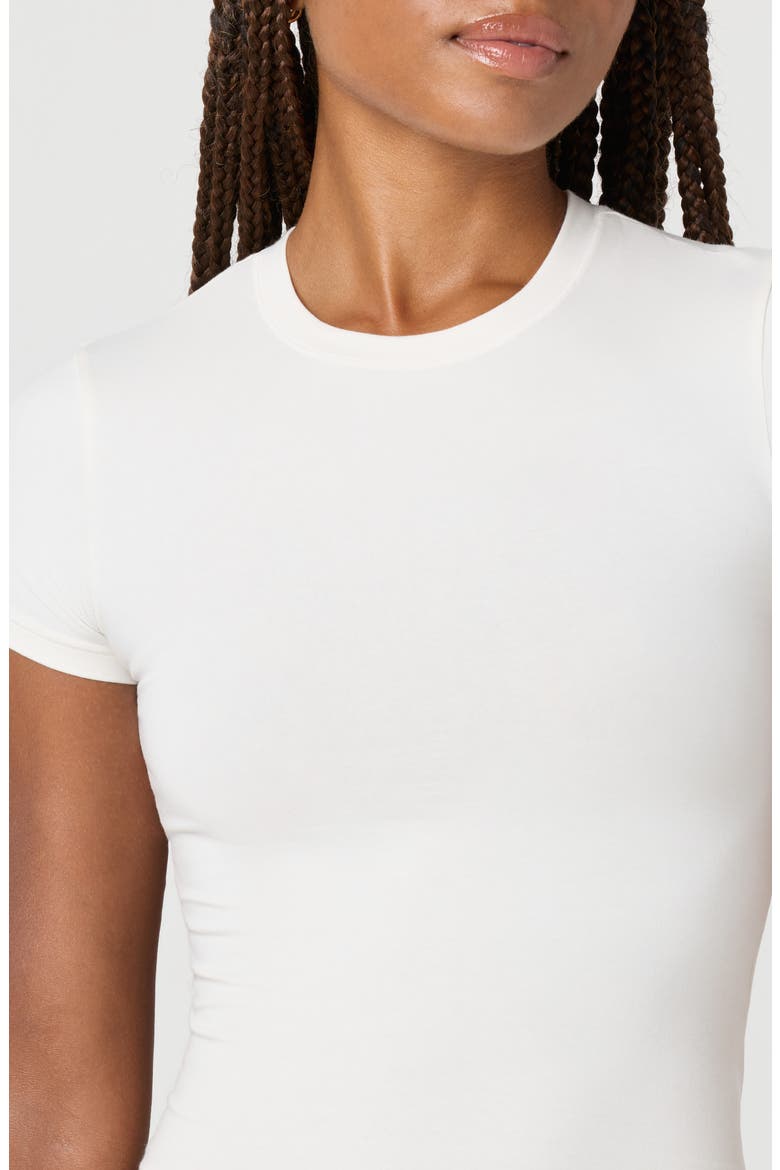 Softie Cotton Blend Tee, Alternate, color, JET STREAM