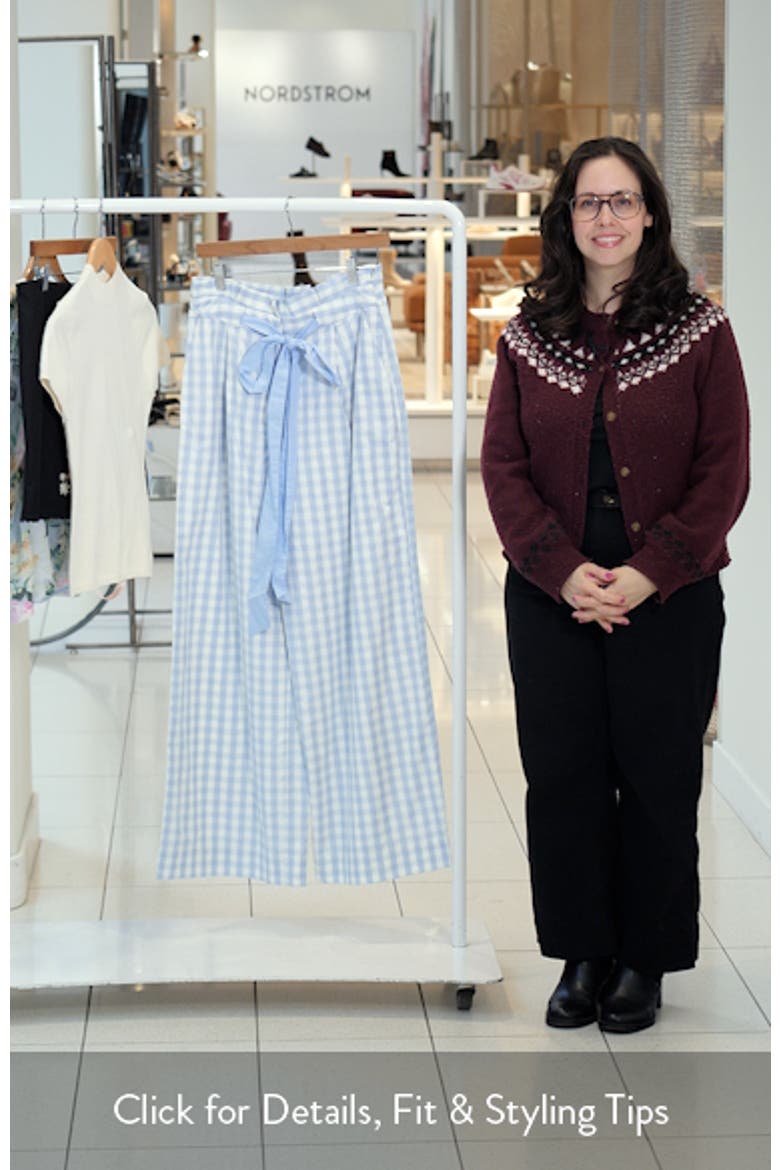 Tie Waist Wide Leg Pants video