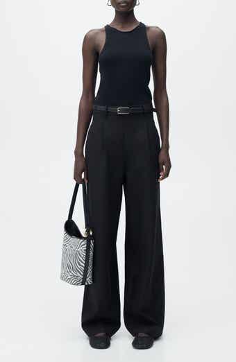 MANGO Belted Sleeveless Jumpsuit