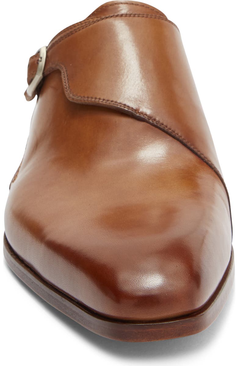 Magnanni Abel Monk Strap Loafer, Alternate, color, Taupe