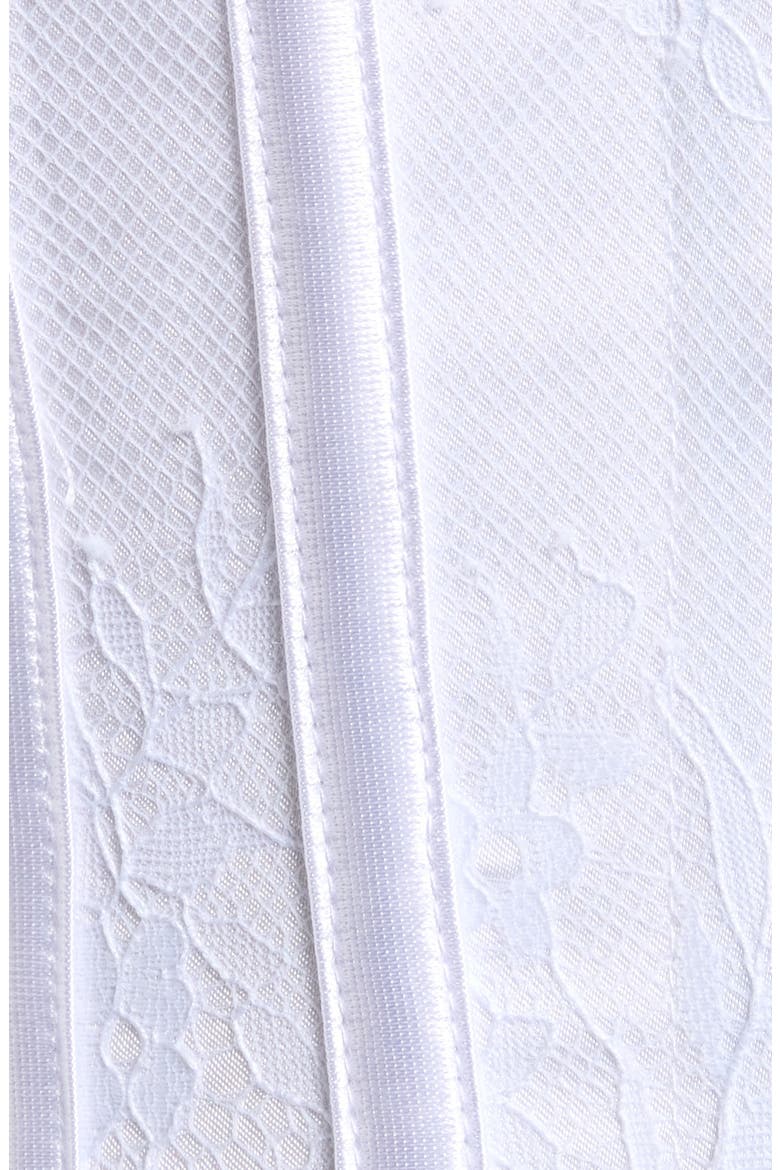 Lace Overlay Corset, Alternate, color, WHITE