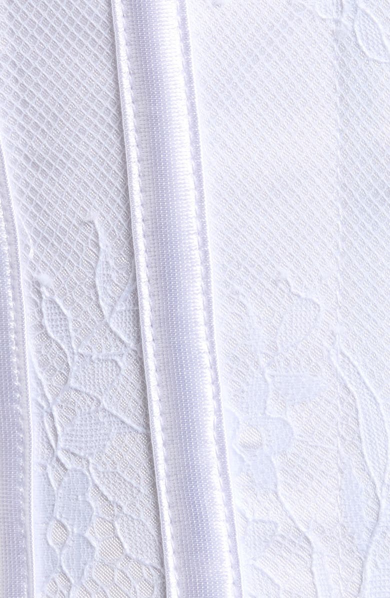 Coquette Lace Overlay Corset, Alternate, color, White