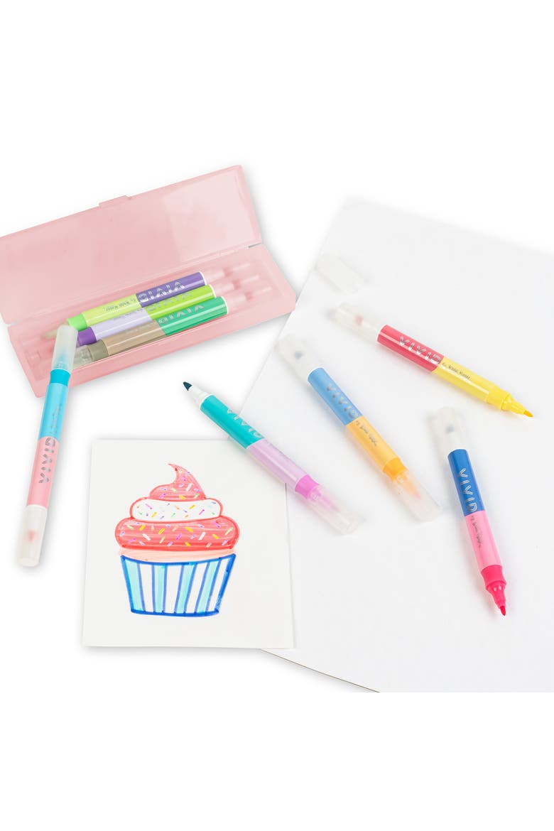 Layering Markers, 8 Dual Tipped Ink Markers, Alternate, color, Multicolored