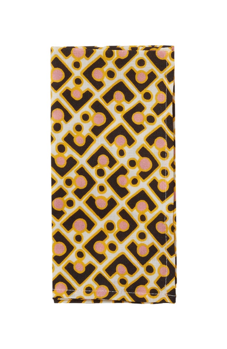 La DoubleJ Large Napkins Set Of 2 (45X45) Puzzle Rosa Pink, Alternate, color, Puzzle Rosa Pink