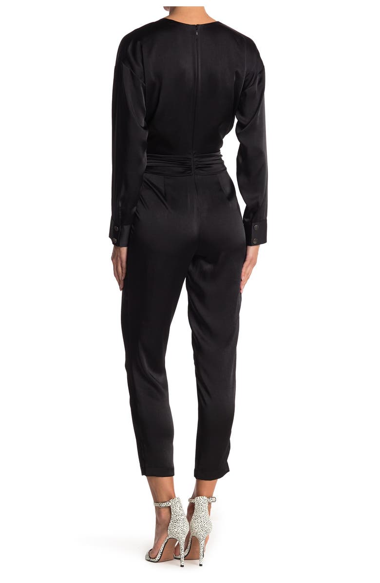 Ramy Brook Crosby Long Sleeve Satin Jumpsuit, Alternate, color, 