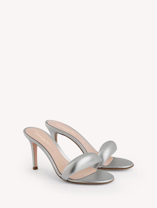Gianvito Rossi Bijoux Mule 85 In Silver
