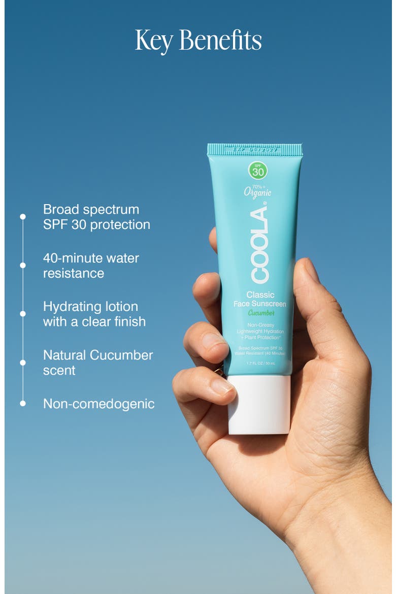 Suncare Face Classic Sunscreen SPF 30, Alternate, color, CUCUMBER