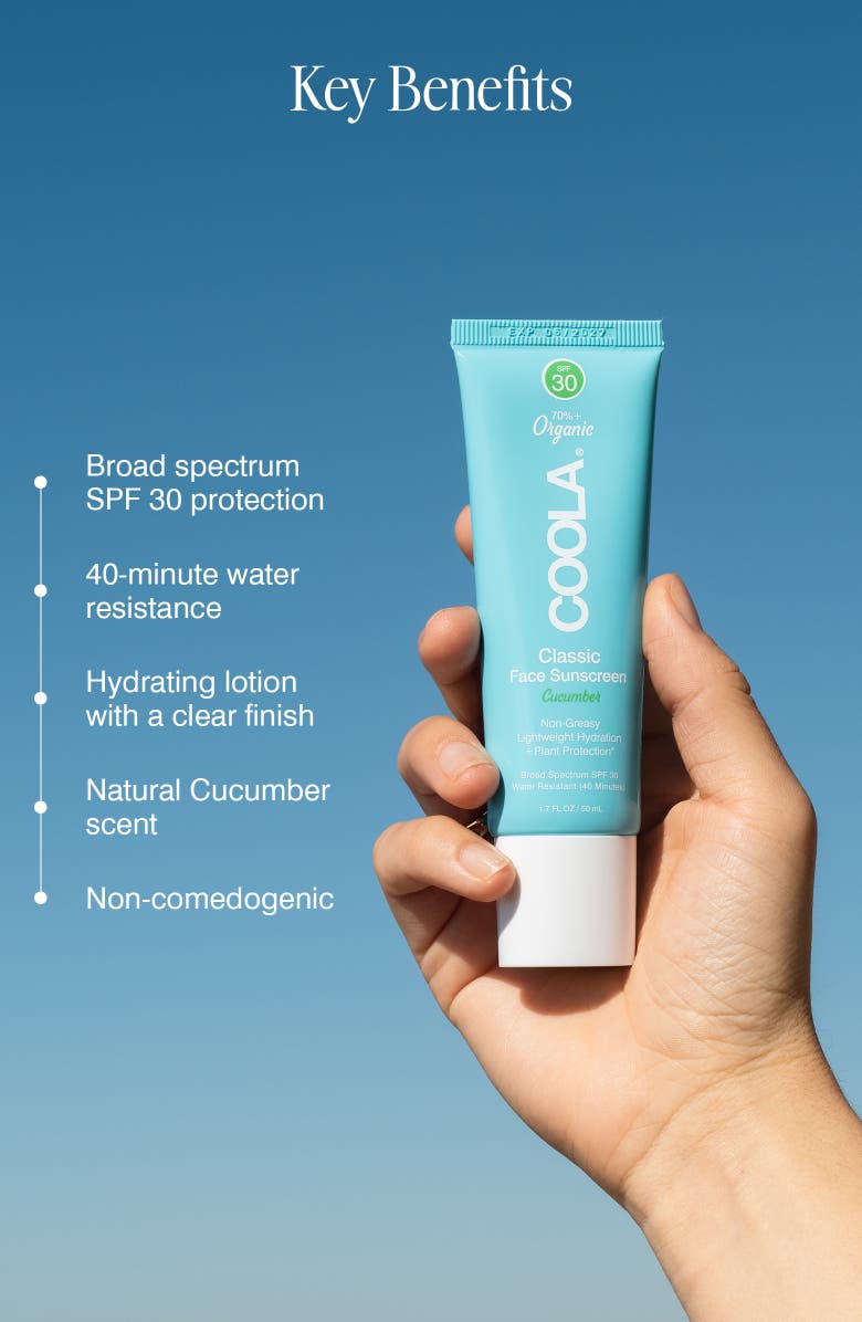 COOLA<sup>®</sup> Suncare Face Classic Sunscreen SPF 30, Alternate, color, Cucumber