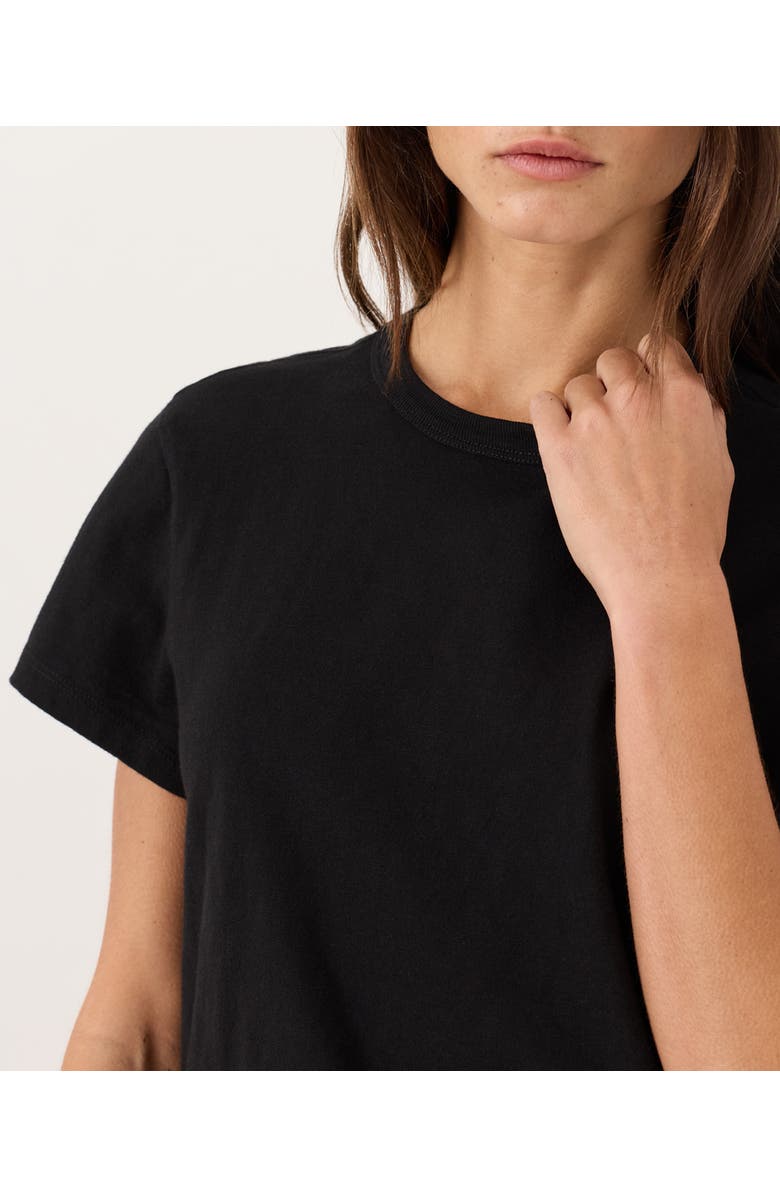 Pact Organic Cotton Soft-Slub Essential Crewneck Tee, Alternate, color, Black