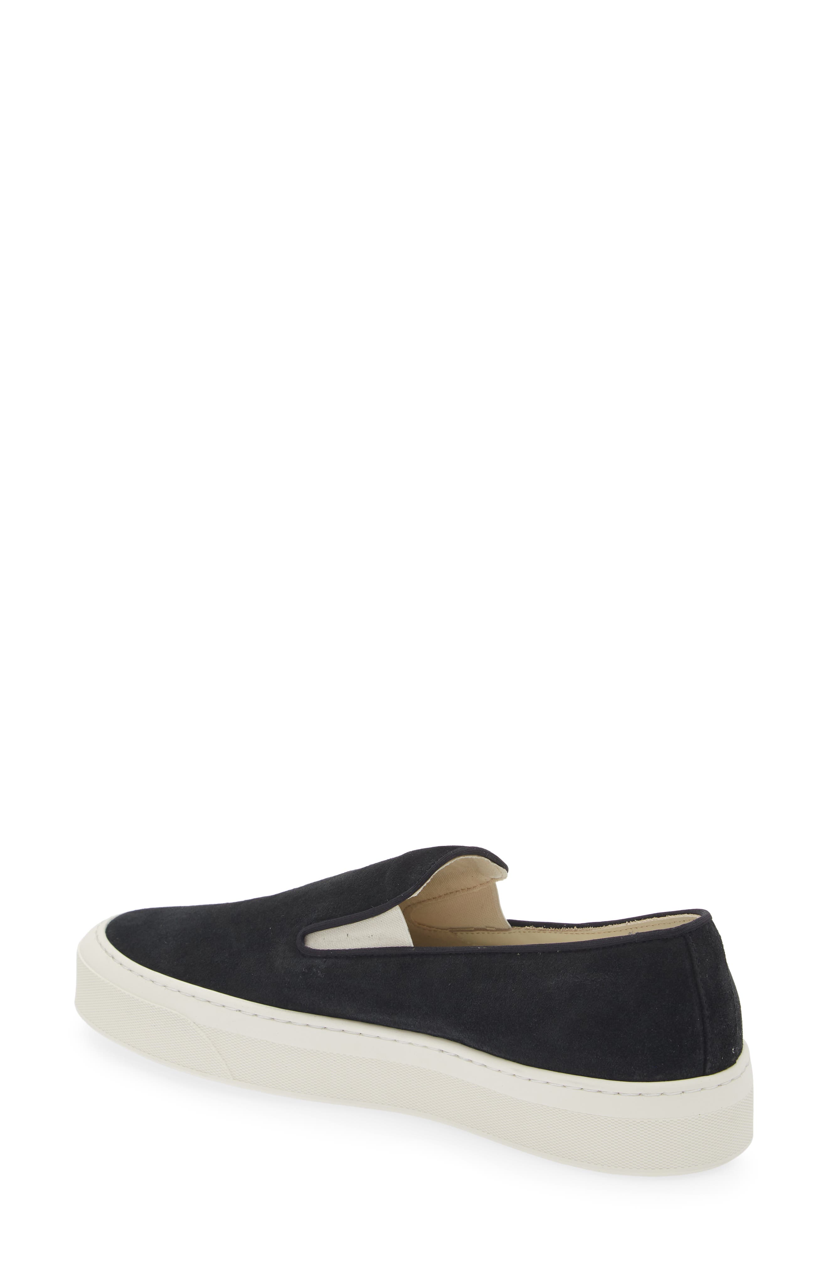Common Projects Suede Slip-On Sneaker, Alternate, color, Black