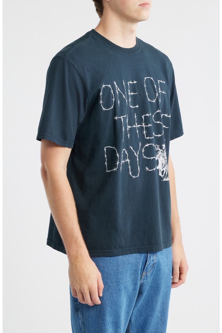 Barbed Graphic T-Shirt, Alternate, color, HARD WASHED BLACK