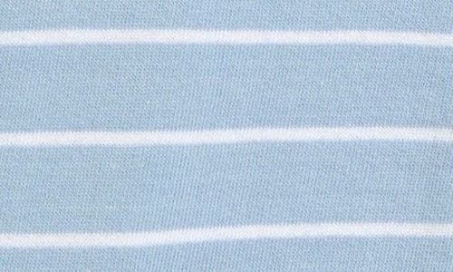 NORDSTROM NORDSTROM STRIPE BUTTON-UP COTTON FRENCH TERRY ROMPER