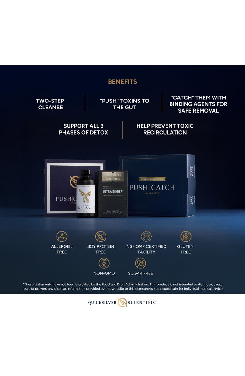 Quicksilver Scientific PushCatch Liver Detox Cleanse Kit, Alternate, color, NO COLOR