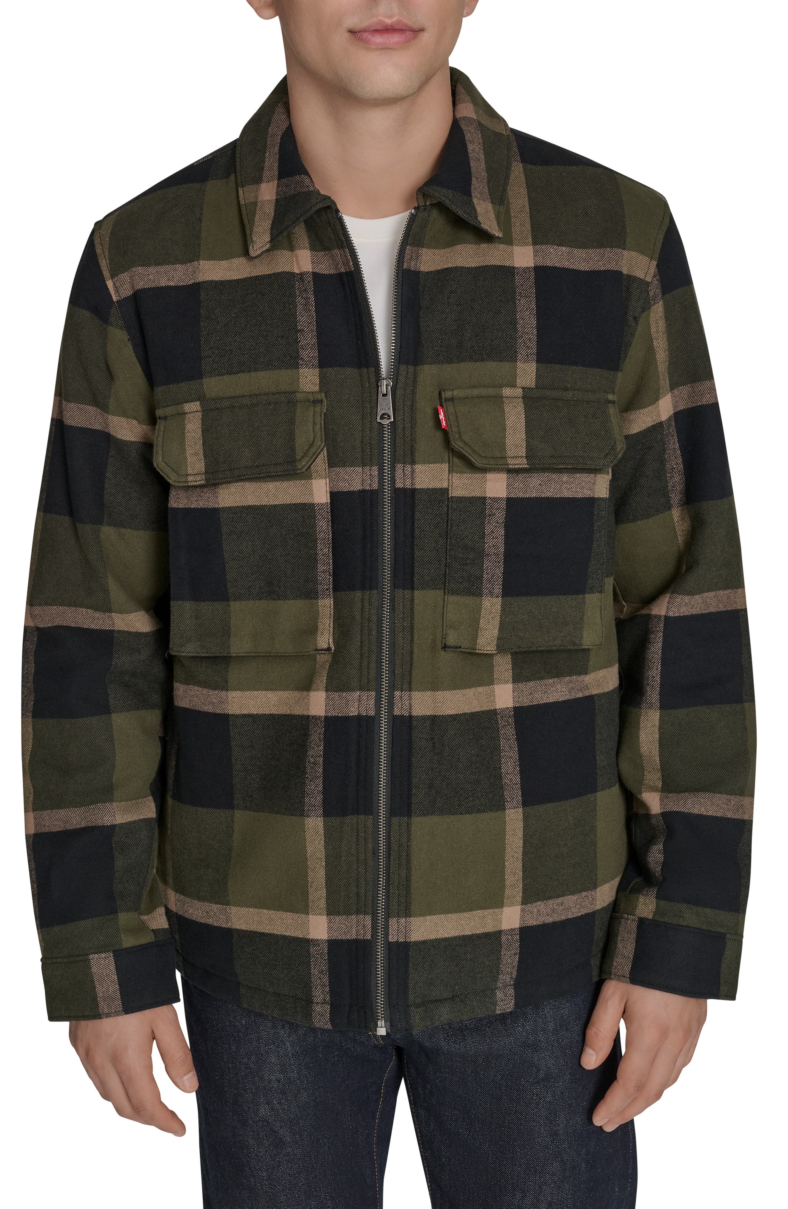 selected OLIVE/ BLACK