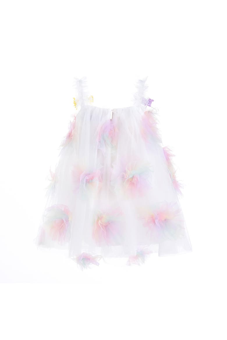 Malee Flower Tulle Dress, Alternate, color, White