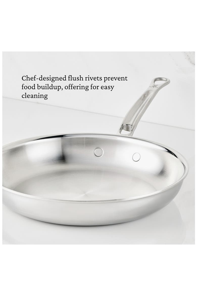 ProBond® Luxe Professional Clad Stainless Steel 11-Inch Skillet with Lid, Alternate, color, NO COLOR