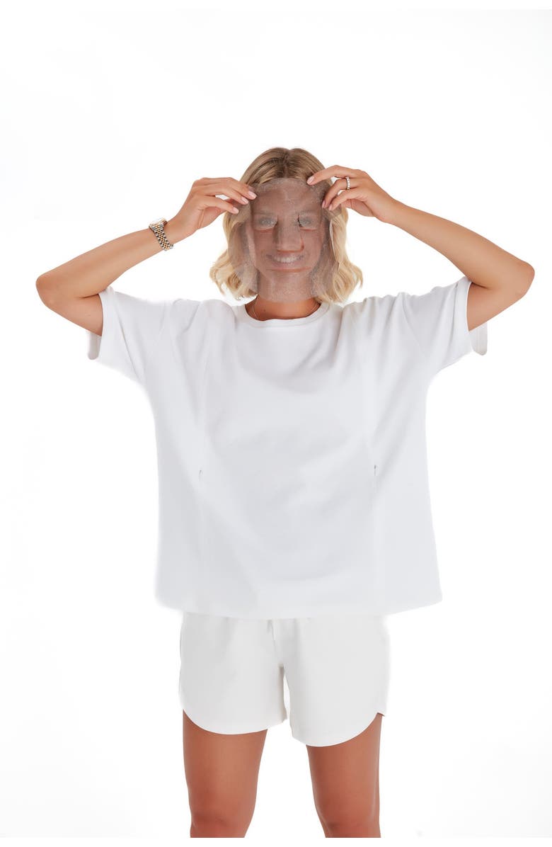 Accouchée FaceCover Reusable Silver Face Mask, Main, color, Silver