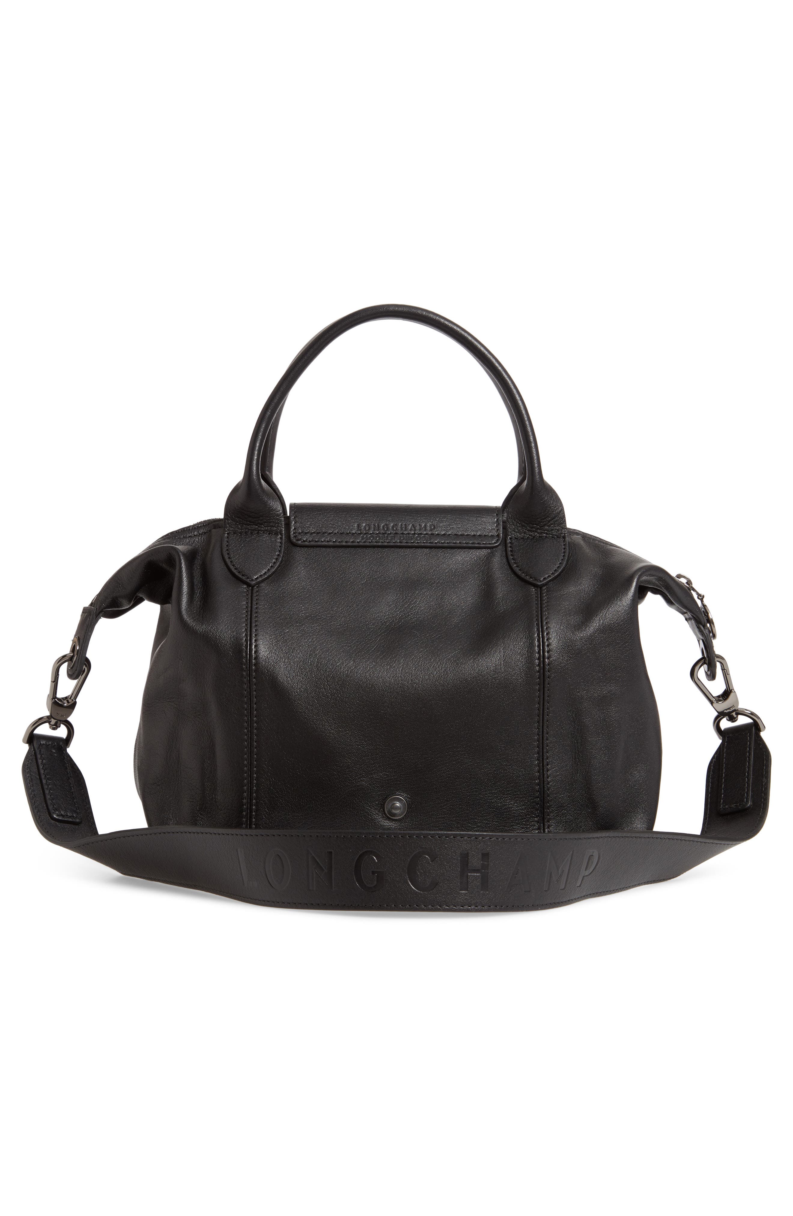 Longchamp Le Pliage Cuir Leather Shoulder Bag, Alternate, color, 