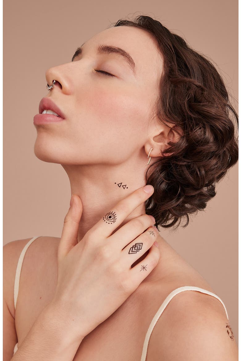 Lil' Tats Pack Temporary Tattoos, Alternate, color, NO COLOR