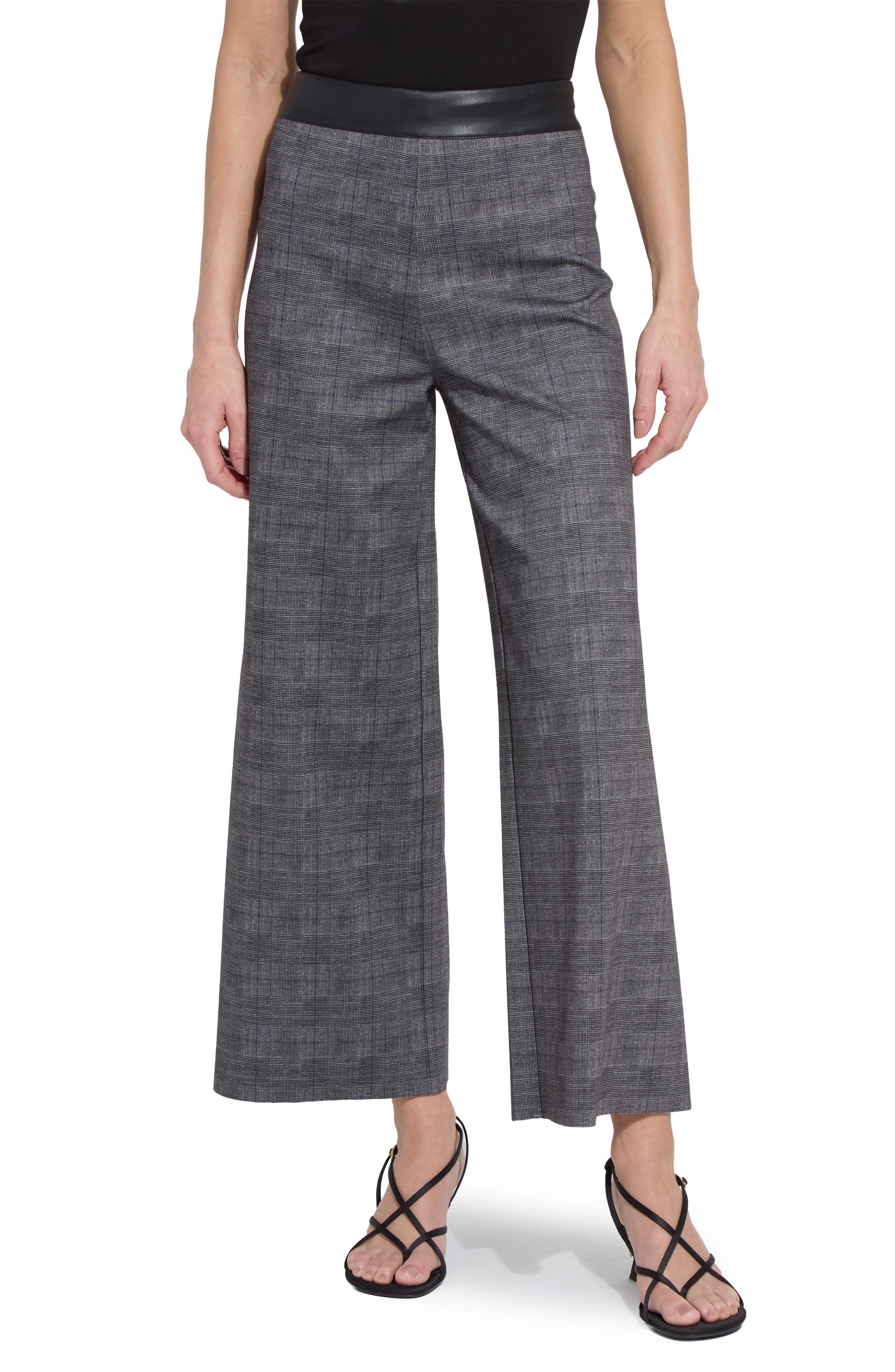 Denver High Waist Ankle Wide Leg Ponte Pants