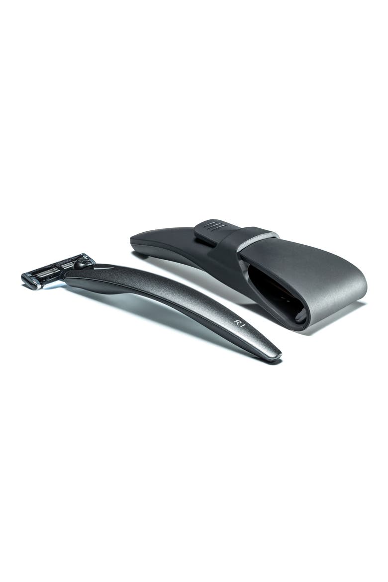 R1 Triple Razor, Razor Stand & Case Set, Alternate, color, GRAPHITE