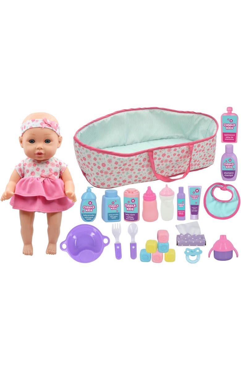 Little Darlings Carry and Play 12 Inch Doll, Main, color, Multicolored