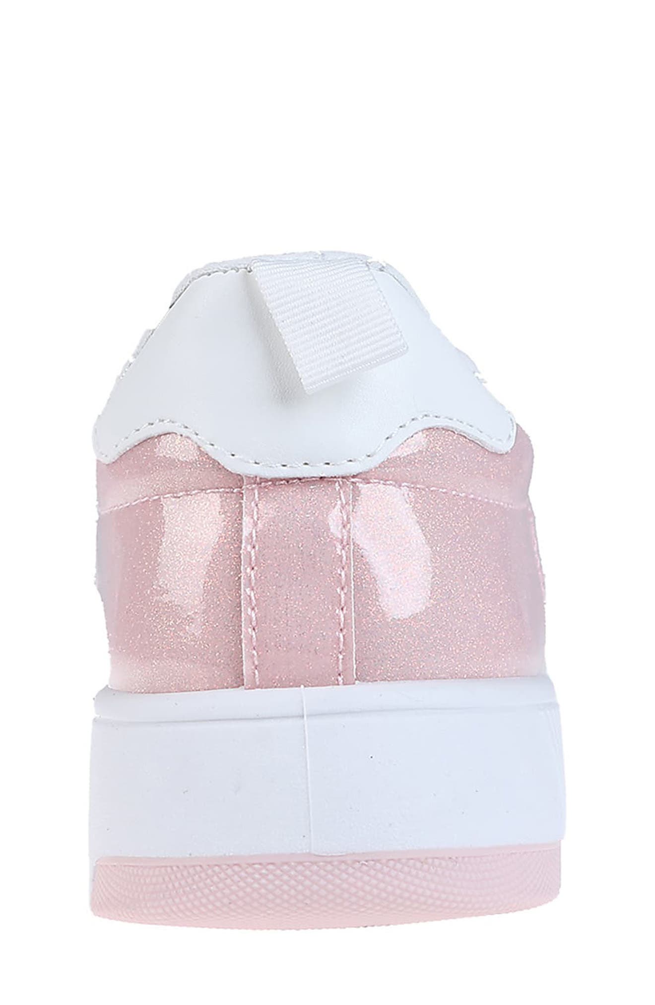 bebe Kids' Rhinestone Court Sneaker, Alternate, color, 