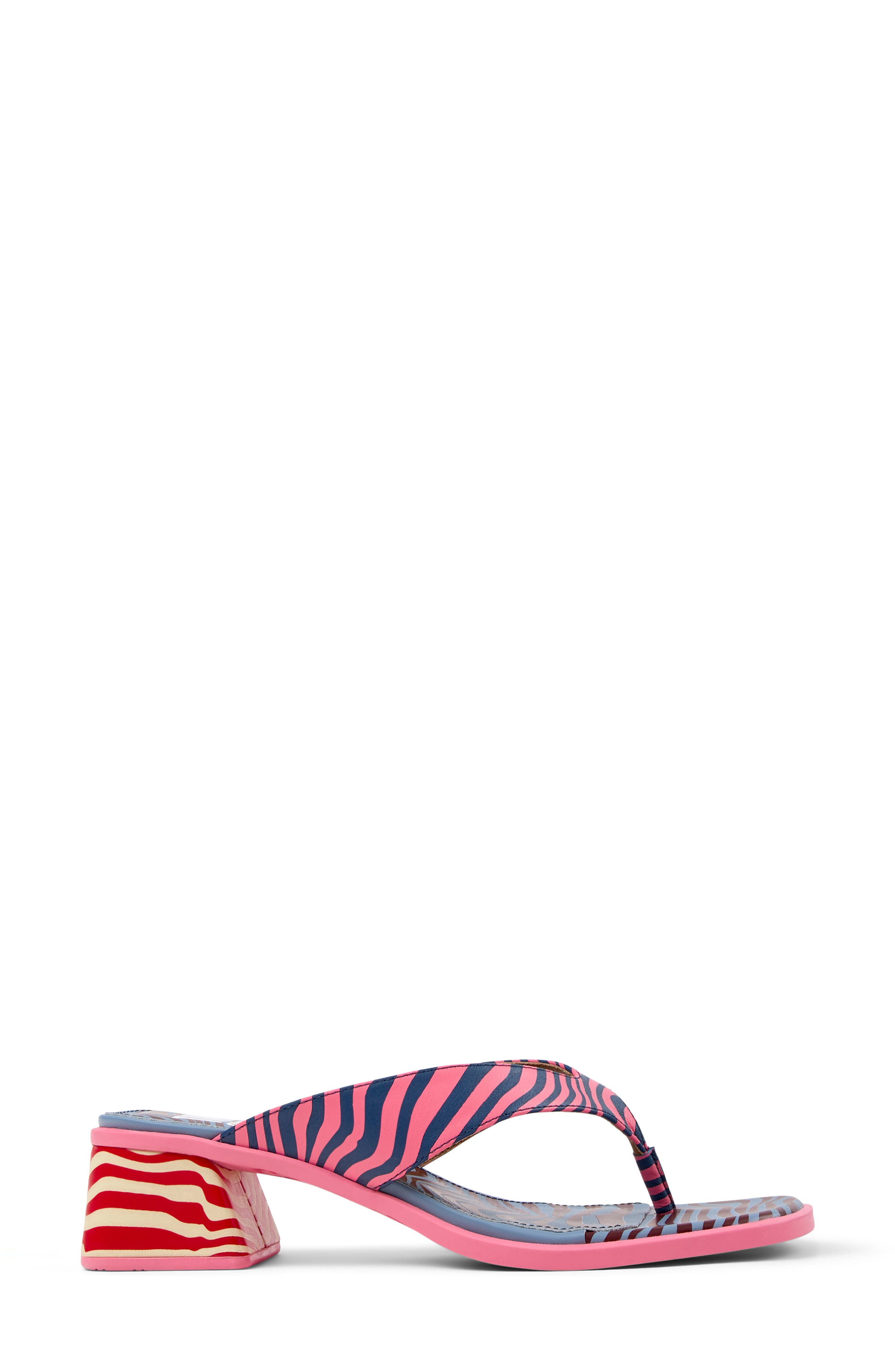 Camper Kora Twins Mismatch Flip Flop, Alternate, color, Pink - Assorted