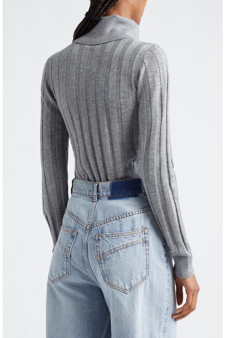 Winter Rib Collared Sweater, Alternate, color, GREY