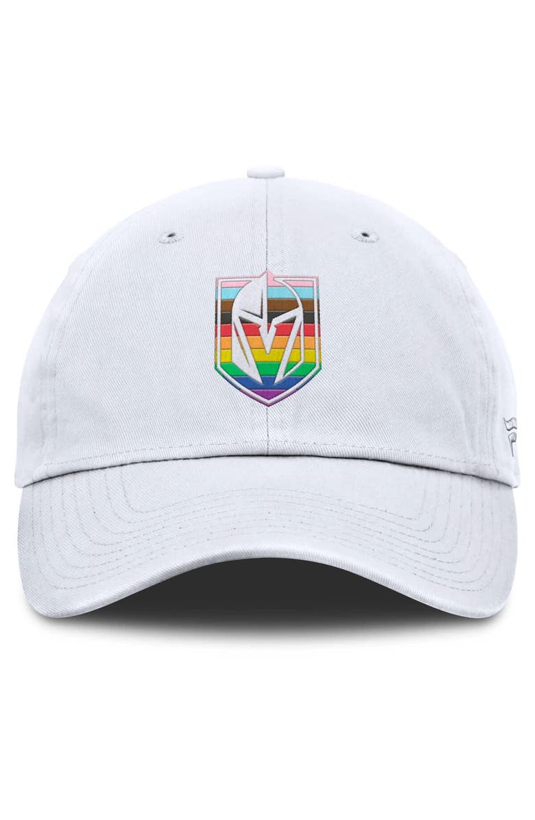 FANATICS Men's Fanatics White Vegas Golden Knights PRIDE Adjustable Hat, Alternate, color, White
