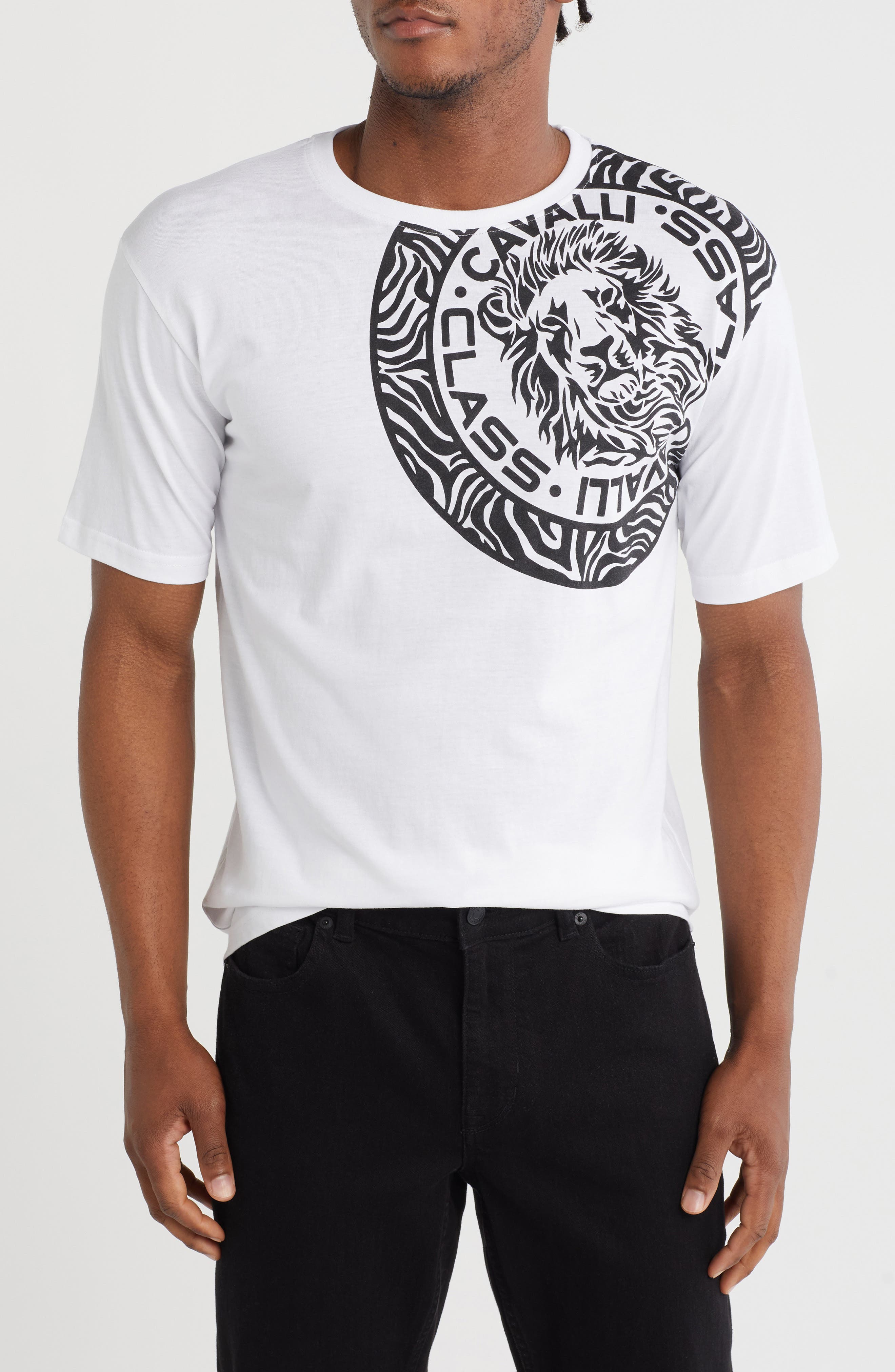 Cavalli Class Lion Graphic T-Shirt