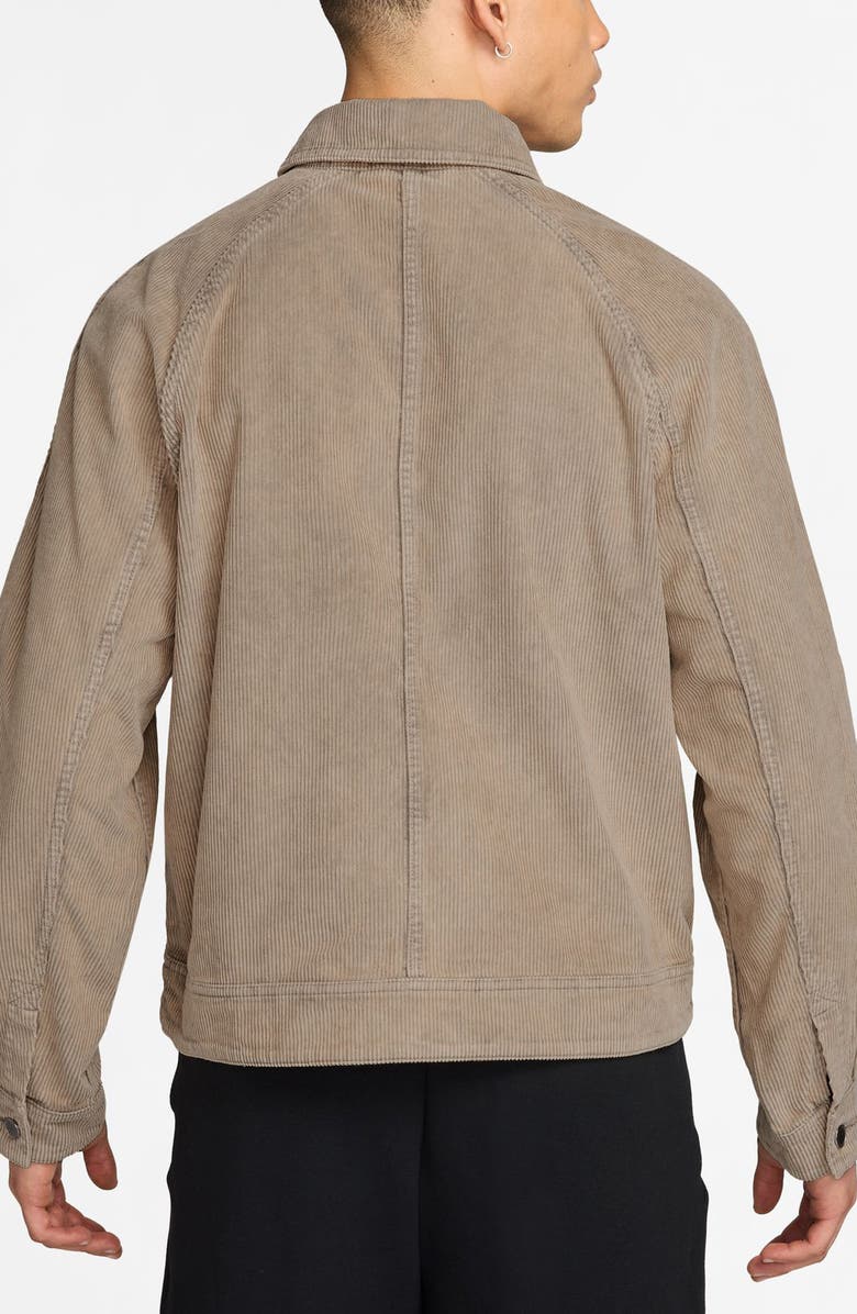Jordan MJ Flight Club Corduroy Chore Jacket, Alternate, color, Khaki/ Khaki
