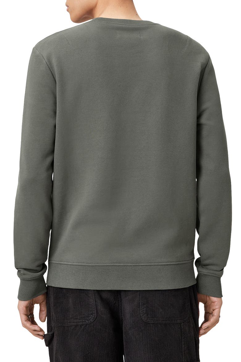 Raven Crewneck Sweatshirt, Alternate, color, GASTOR GREEN