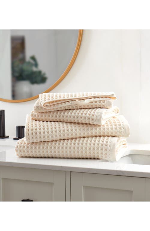 Dkny Pure Pure Yarn Dyed Cotton Waffle 4-piece Bath & Hand Towel Set In Neutral