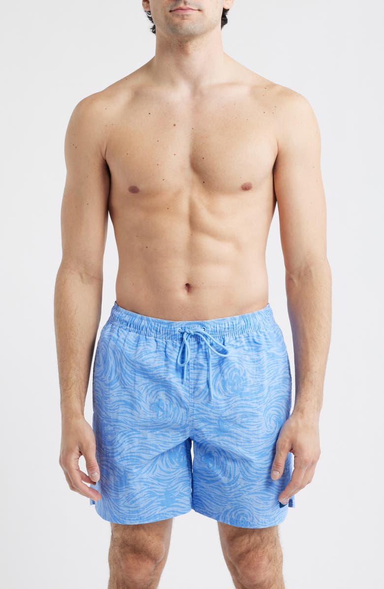 vineyard vines 6-Inch Island Swim Trunks, Main, color, Wave Serenity Blue