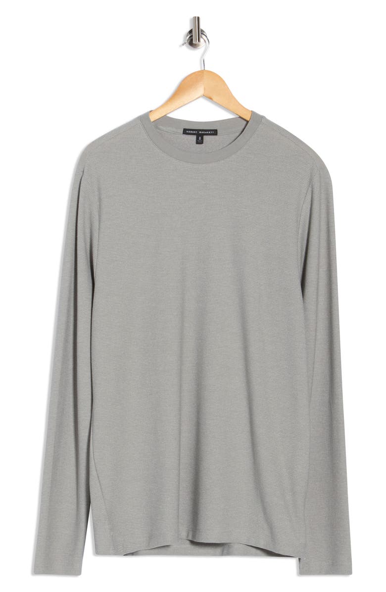 Robert Barakett Rowland Long Sleeve Knit T-Shirt, Alternate, color, Monument Grey