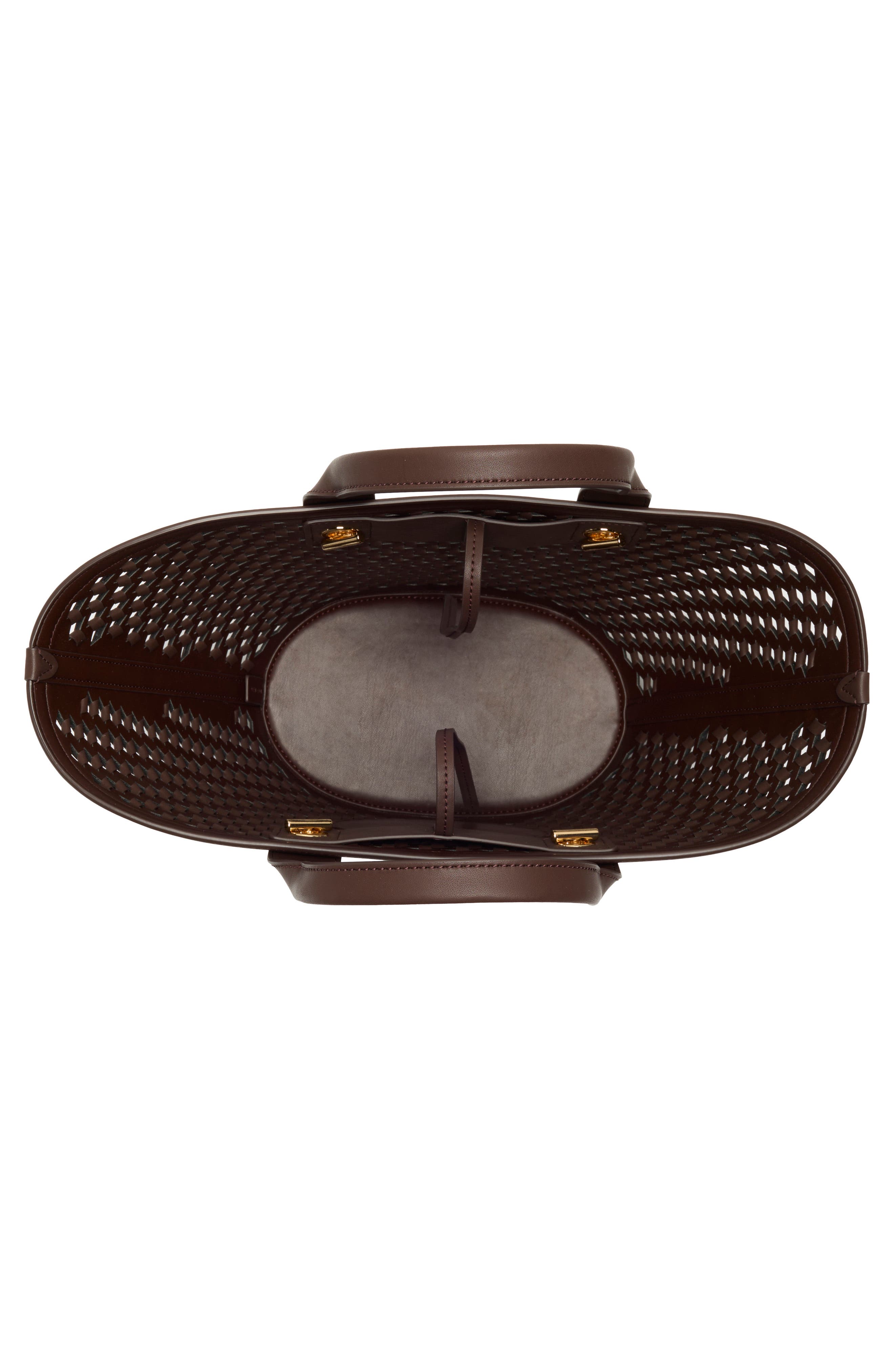 Veronica Beard Small The Crest Market Tote, Alternate, color, Espresso