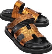 Forever & Always Shoes Loana Leather Slide Sandal