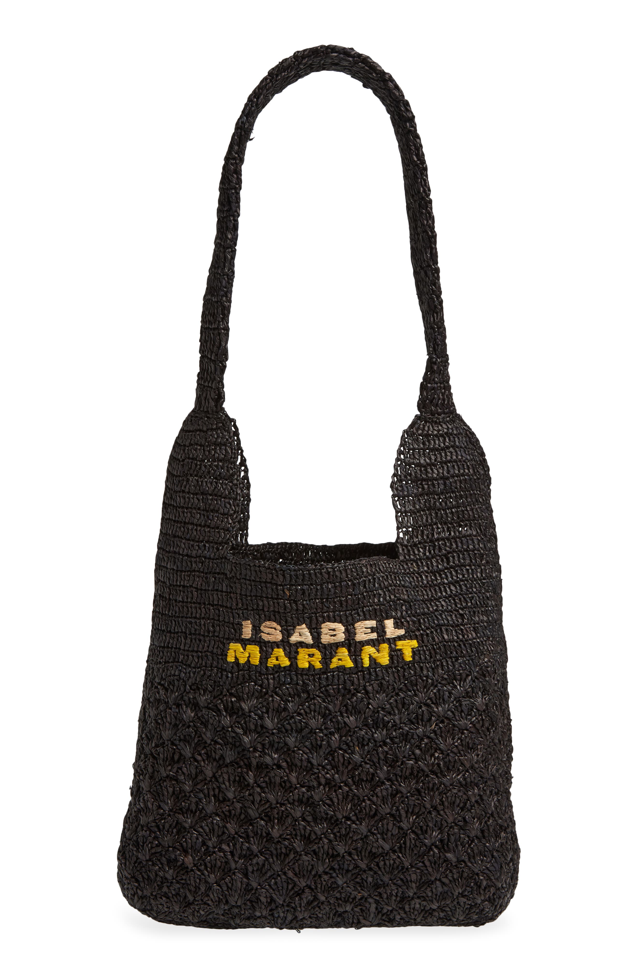 Isabel Marant Small Praia Raffia Tote, Main, color, 