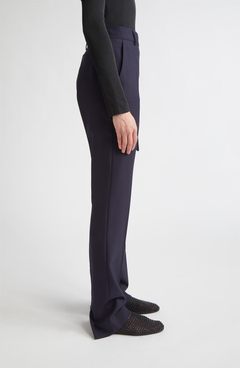 SPORTMAX Harry Virgin Wool Flare Leg Pants, Alternate, color, Midnight Blue