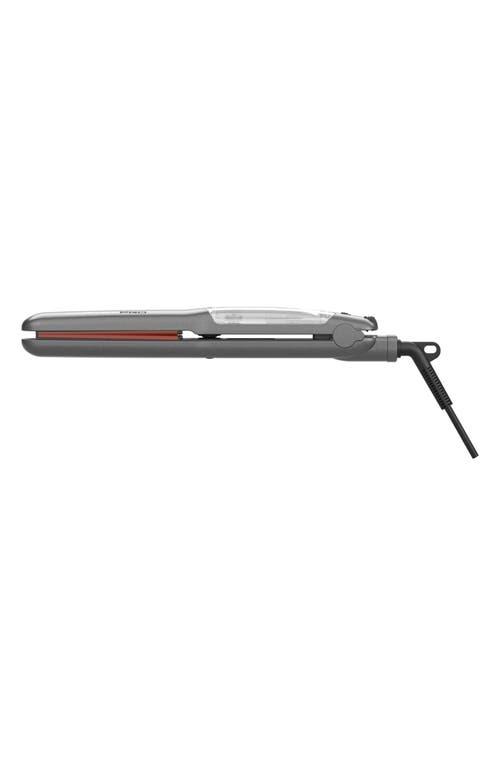 Cortex Beauty Prosteamer 1 1/4-inch Thermolon Plated Argan Infusion Vapor Flat Iron Set In Gray